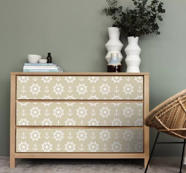 Nábytek nálepka námořní kolo koncept - TenStickers