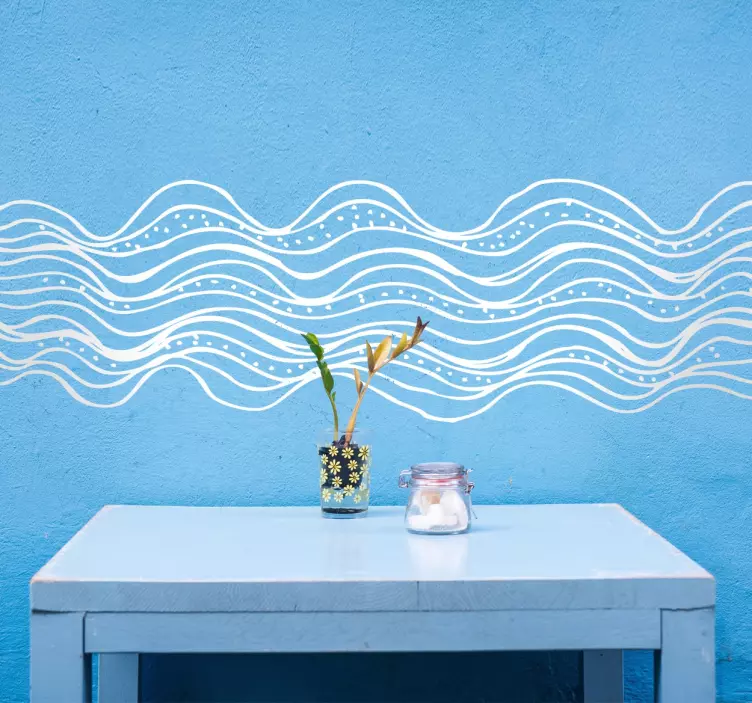 Nálepka abstraktní vlny - TenStickers