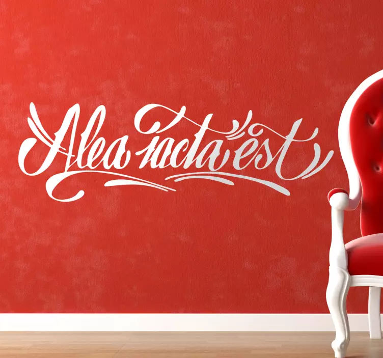 Nálepka alea iacta est text - TenStickers