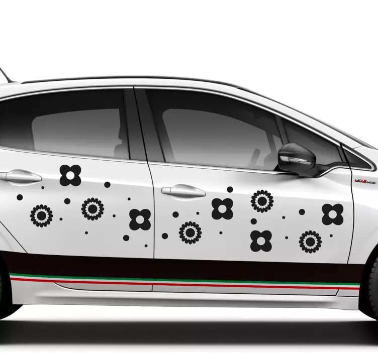 Nálepka květiny auto vozidla - TenStickers