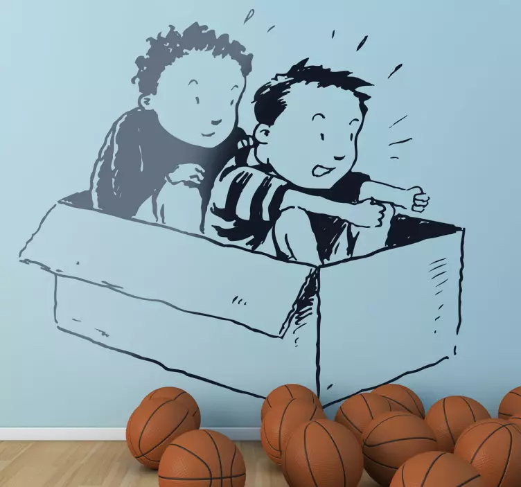 Nálepka auto box děti - TenStickers