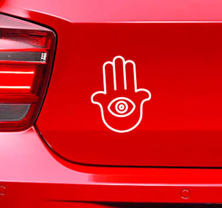 Nálepka symbolu duchovní auto hamsa - TenStickers