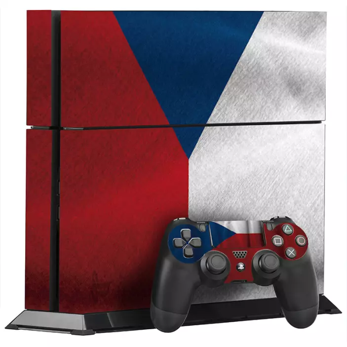 česká vlajka ps4 vinyl skin - TenStickers