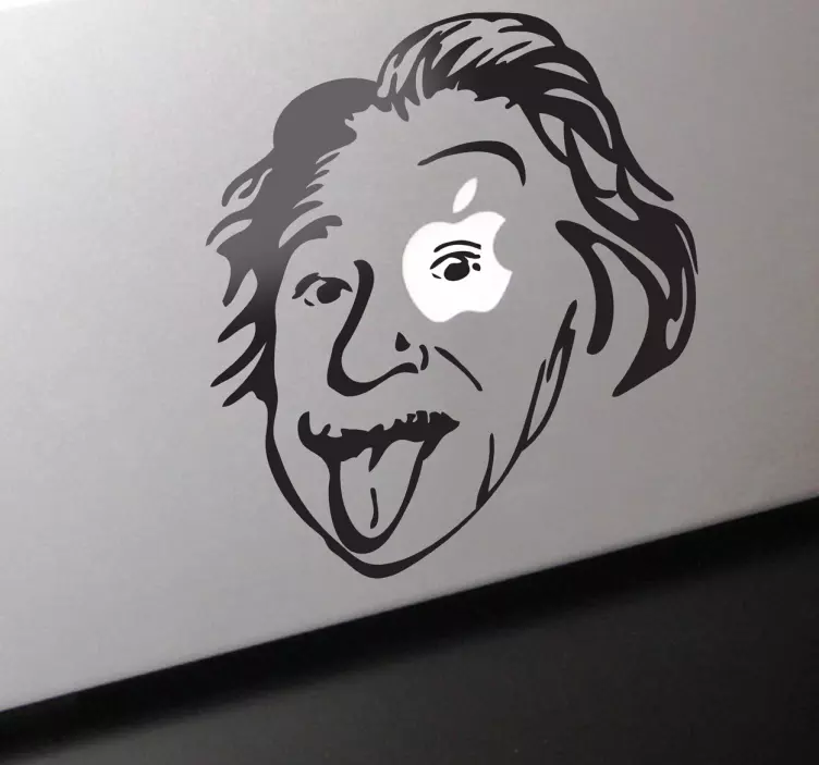 Nálepka einstein apple téma macbook - TenStickers