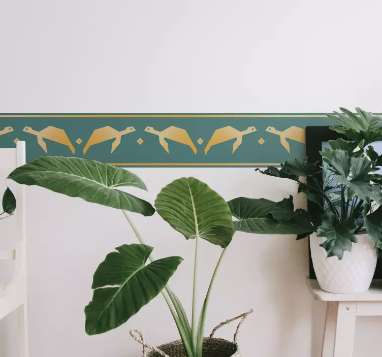 Nálepka geometrická želva zeď - TenStickers