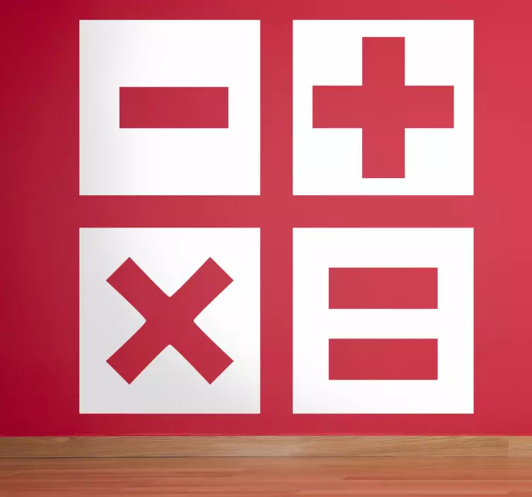 Nálepka kalkulačka známky - TenStickers