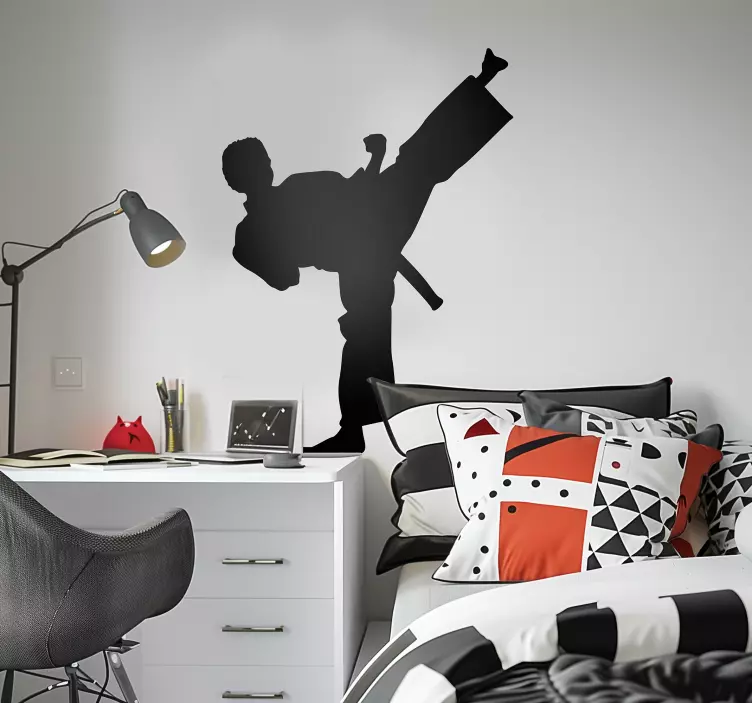 Nálepka karate silueta - TenStickers