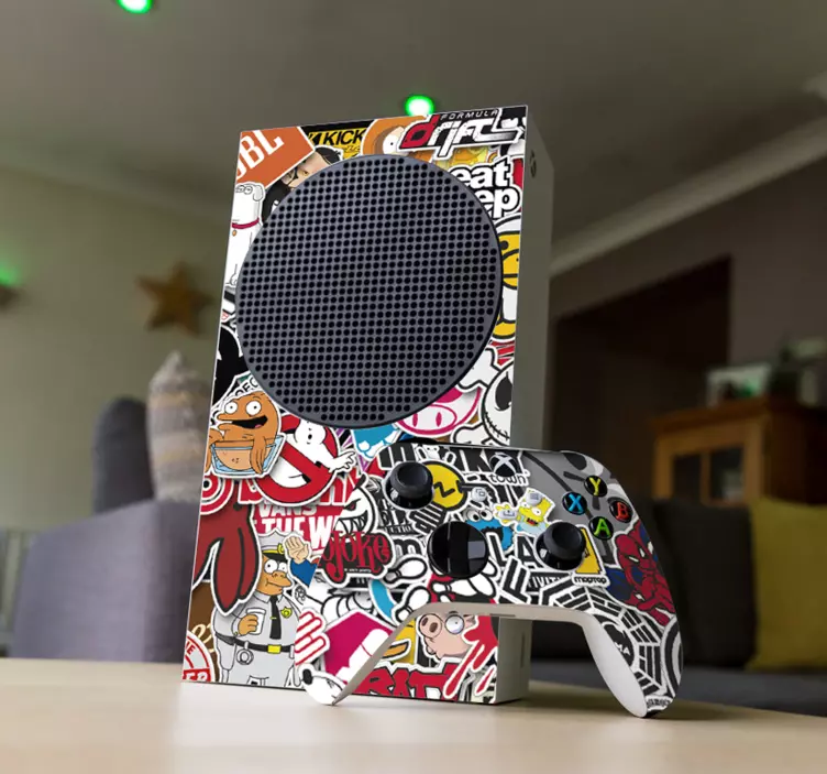 Nálepka klasické hry koláž xbox - TenStickers