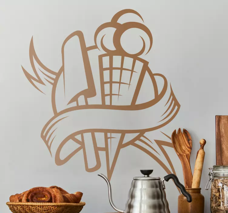 Nálepka kuchyně zmrzlina - TenStickers