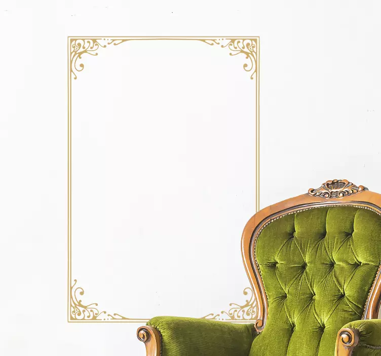 Květinový rám vinobraní obtisky - TenStickers