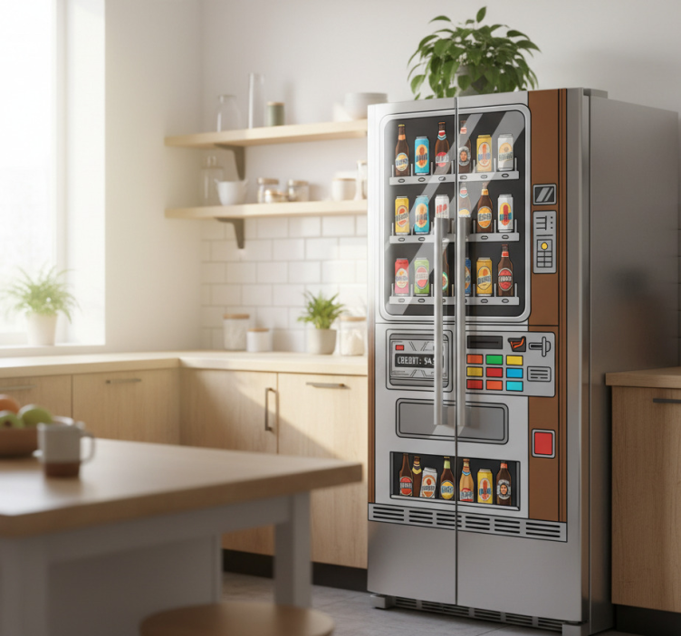 Nálepka lednice na automaty na pivo - TenStickers