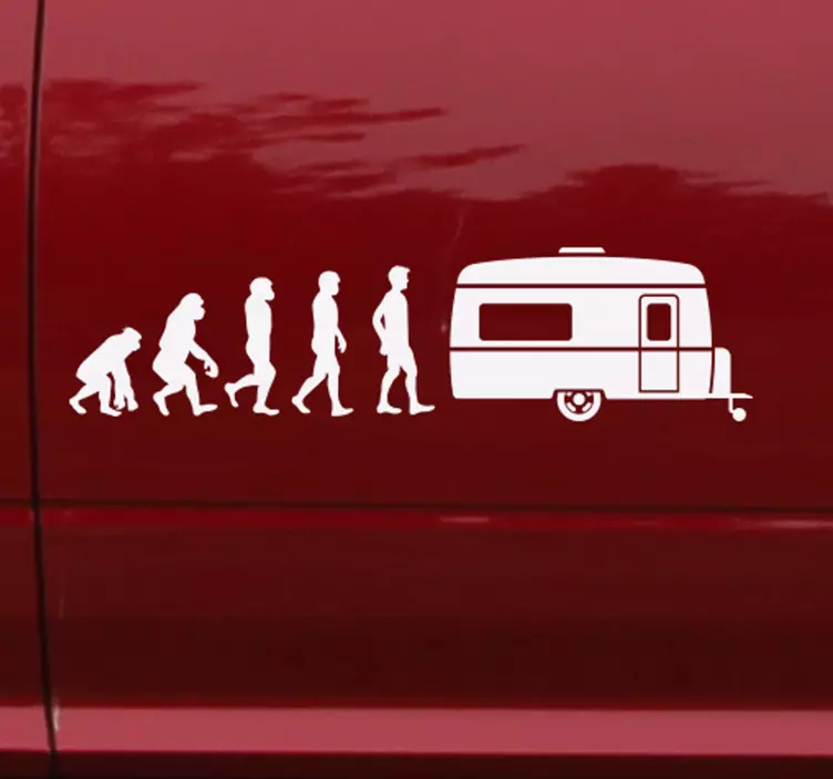 Nálepka lidského vývoje na karavan - TenStickers
