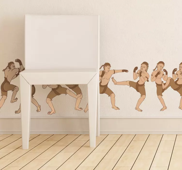 Nálepka muay thai border - TenStickers