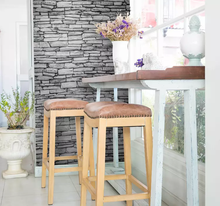 Kamenné cihly vinyl tapety obtisky - TenStickers