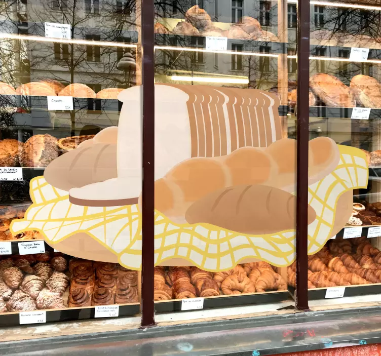 Nálepka na košík s chlebem - TenStickers