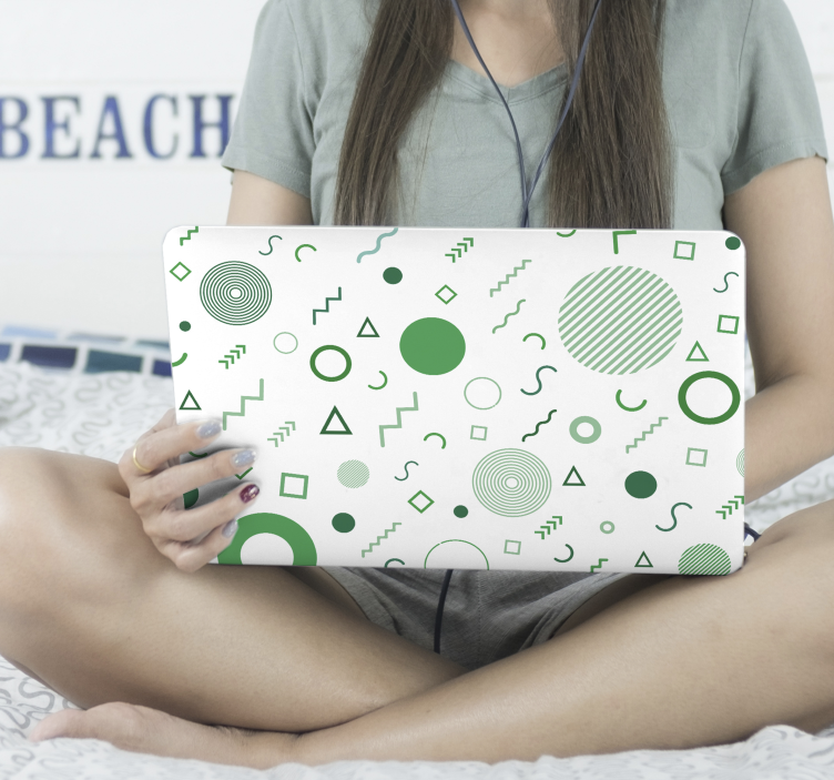 Nepravidelné memphis formy pro notebook laptop - TenStickers