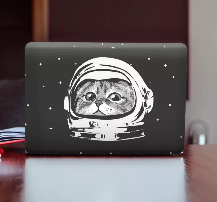 Astronaut kočka originální design kůže notebooku - TenStickers