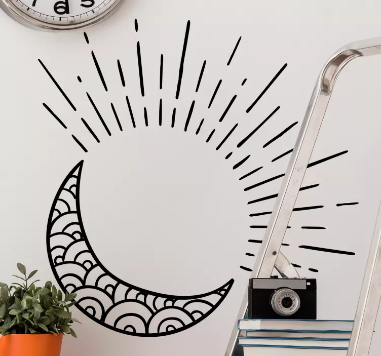 Nálepka na slunce, měsíc a hvězdy - TenStickers