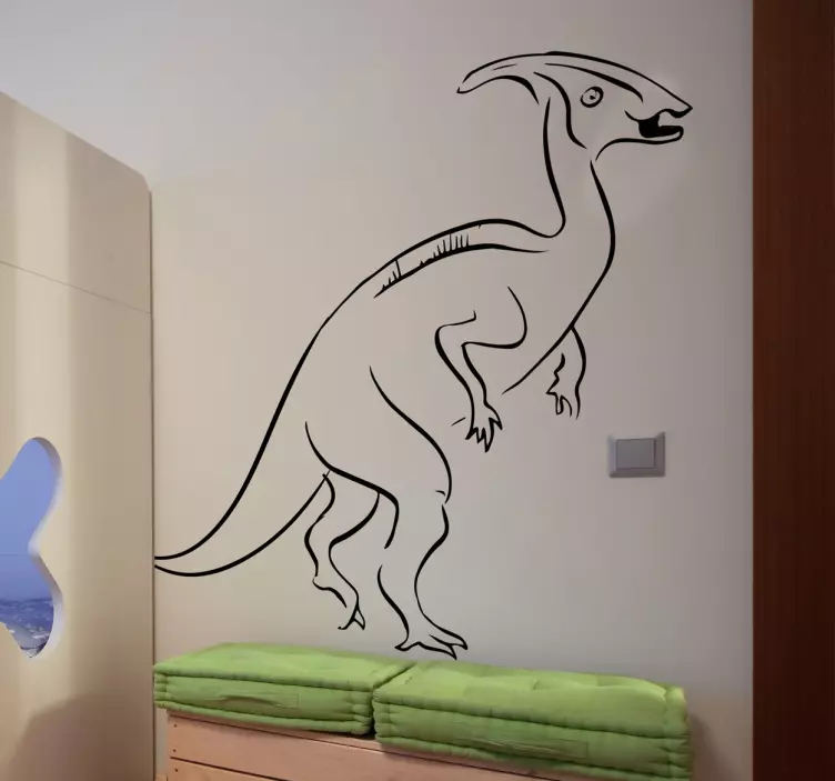 Nálepka na zeď dinosaura velociraptoru - TenStickers