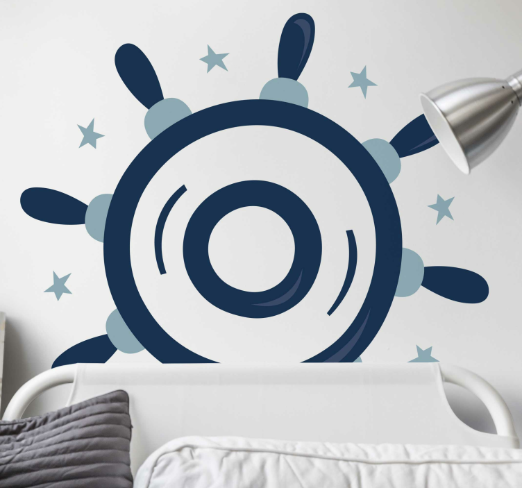 Nálepka na zeď kormidla - TenStickers