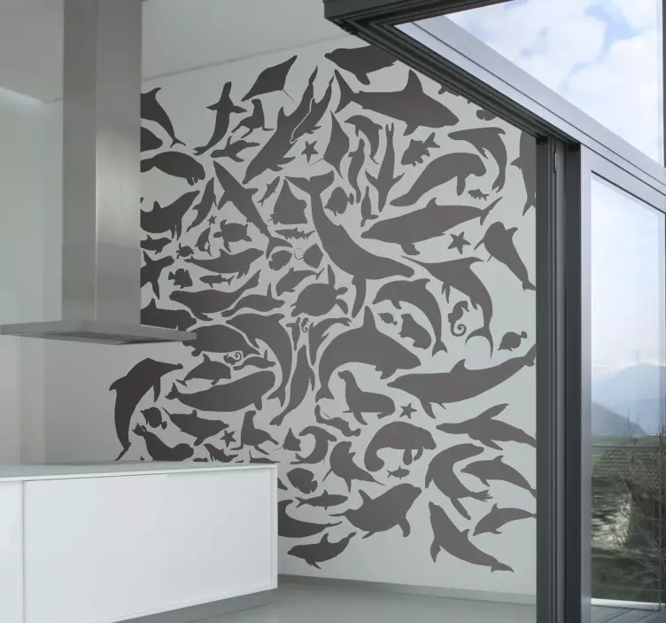 Nálepka na zeď na moři života - TenStickers