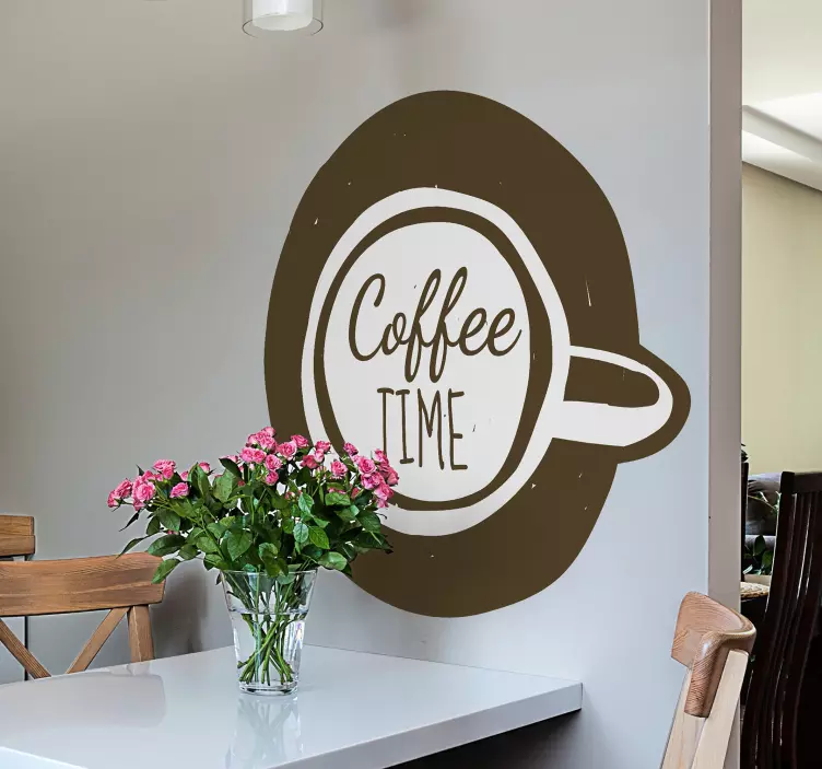 Káva nápoj vinyl nálepka - TenStickers