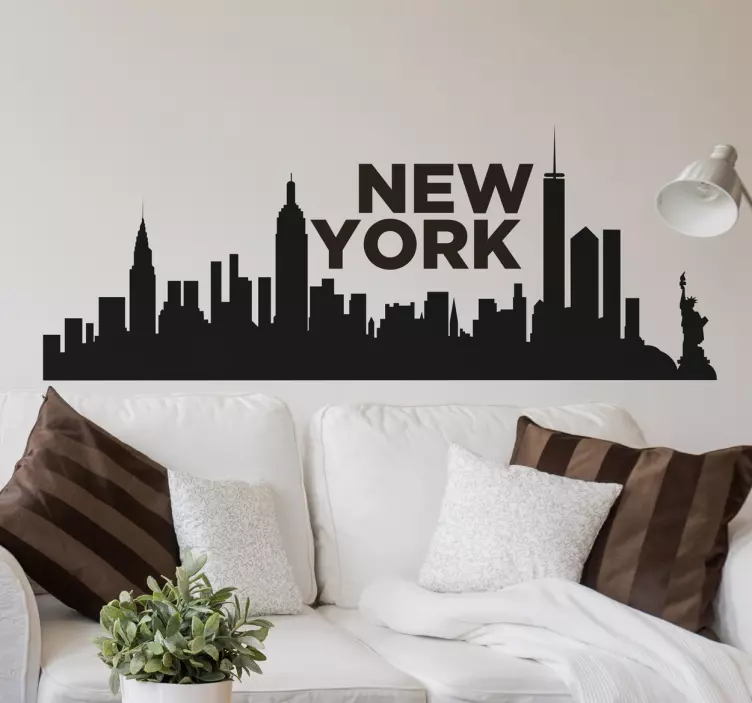 Nálepka na zeď new york skyline - TenStickers