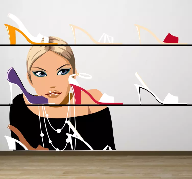 Nálepka nakupování boty - TenStickers