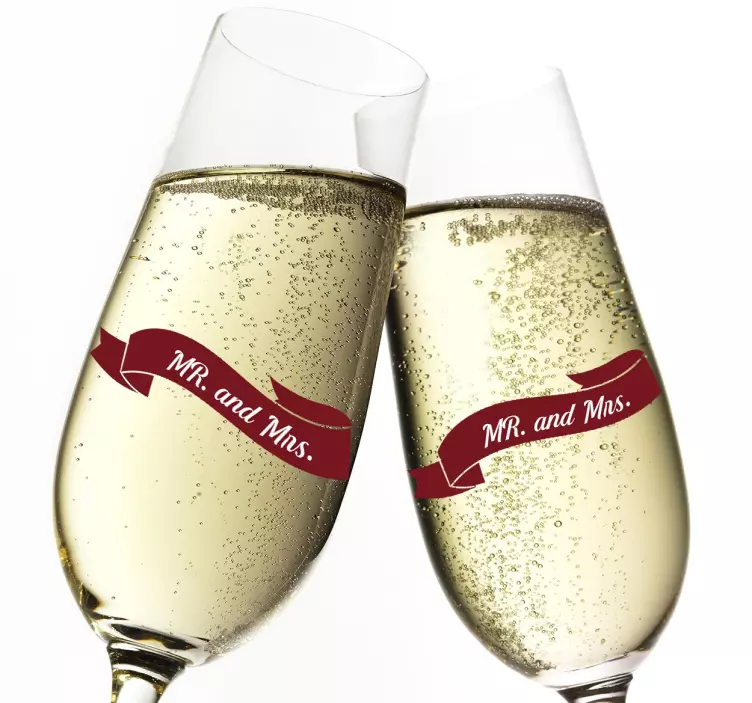 Nálepka nápisu pan a paní - TenStickers