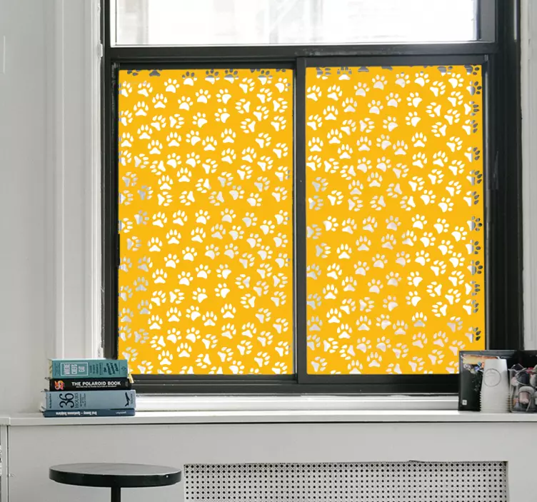 Nálepka okna zvířecí stopy - TenStickers