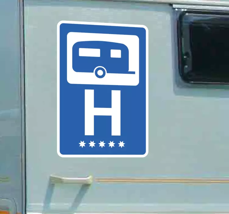 Nálepka pětihvězdičkového hotelu pro karavany - TenStickers