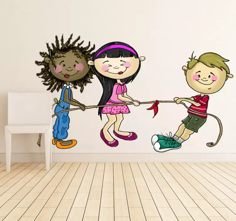 Nálepka přetahování dětí - TenStickers