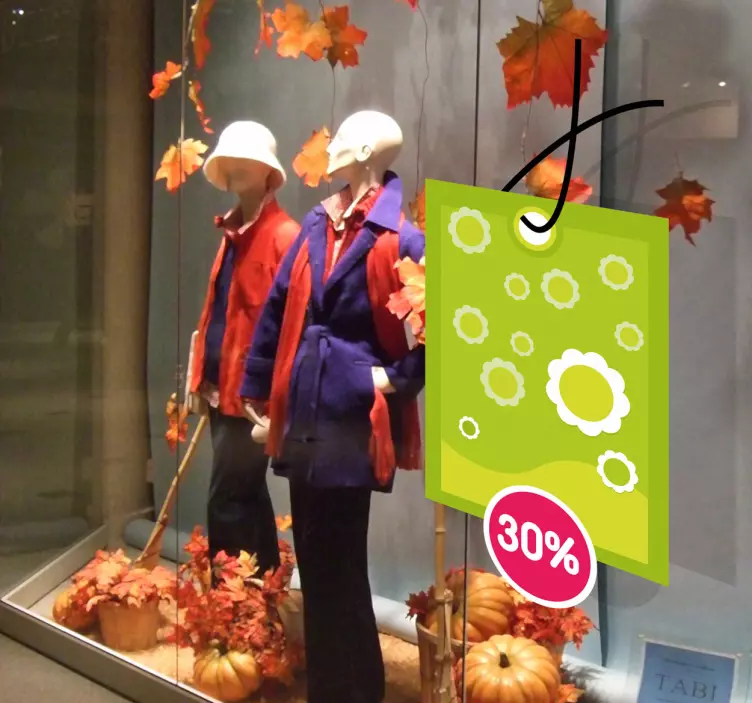 Nálepka přizpůsobitelná podpora prodeje - TenStickers