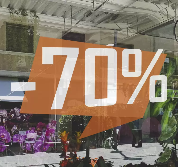 Nálepka s možností úpravy výprodeje okna - TenStickers