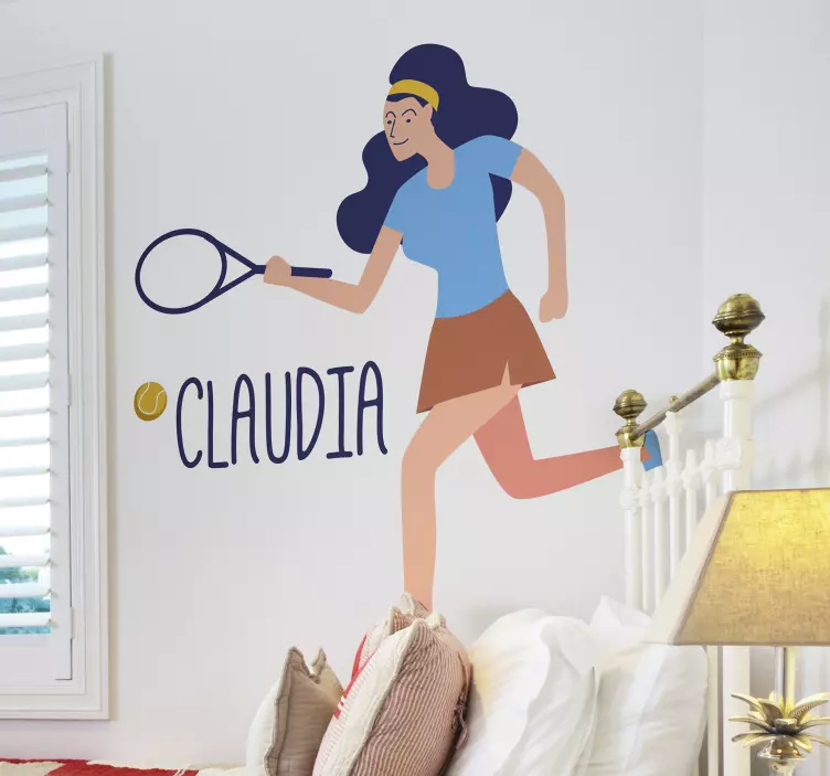 Nálepka přizpůsobitelná ženskému tenisu - TenStickers