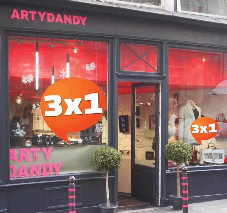 Nálepka přizpůsobitelné červené bublinu - TenStickers