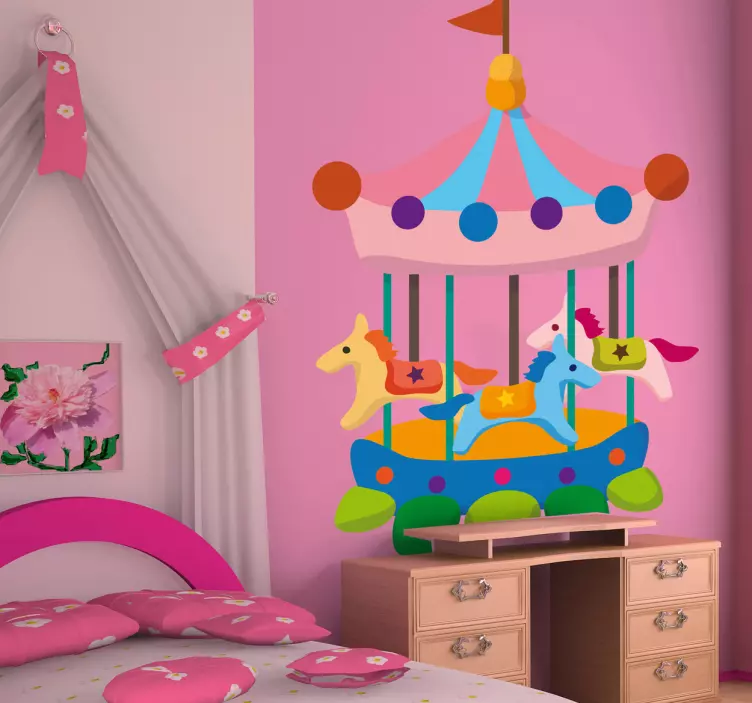 Nálepka pro děti kolotoč - TenStickers