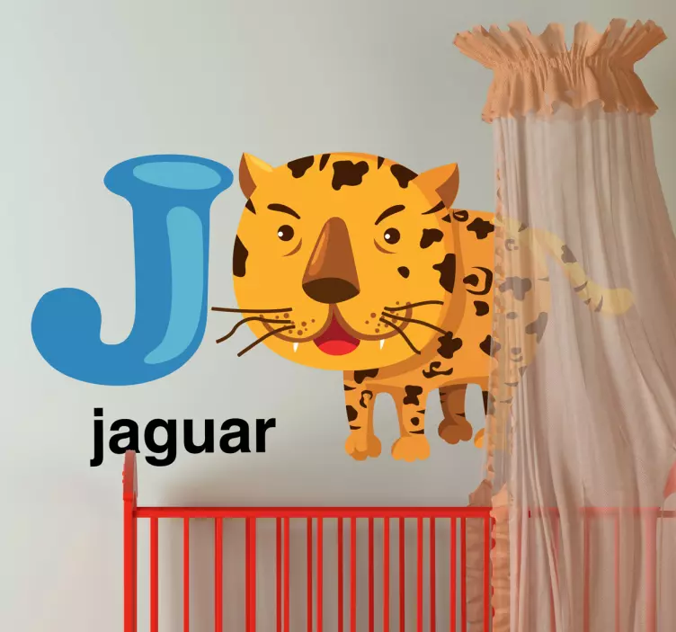 Nálepka pro děti písmeno j - TenStickers