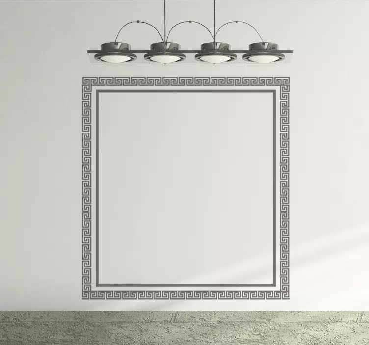 Nálepka řeckého čtvercového rámu - TenStickers