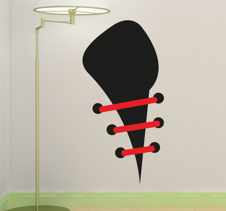 Nálepka s efektem krajkové obuvi - TenStickers