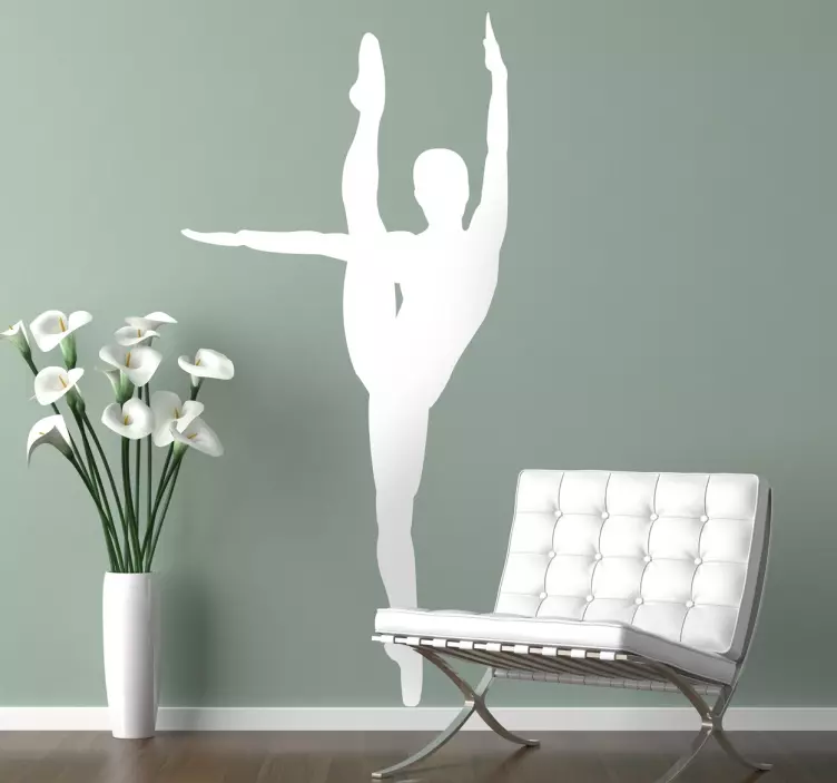 Nálepka s elastickým profilem tanečnice - TenStickers