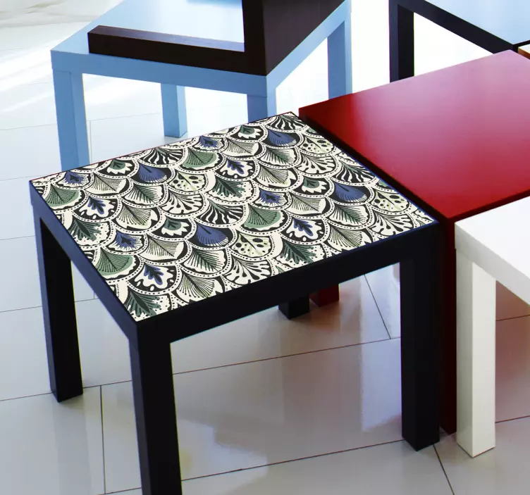 Nálepka s nábytkem z peří - TenStickers