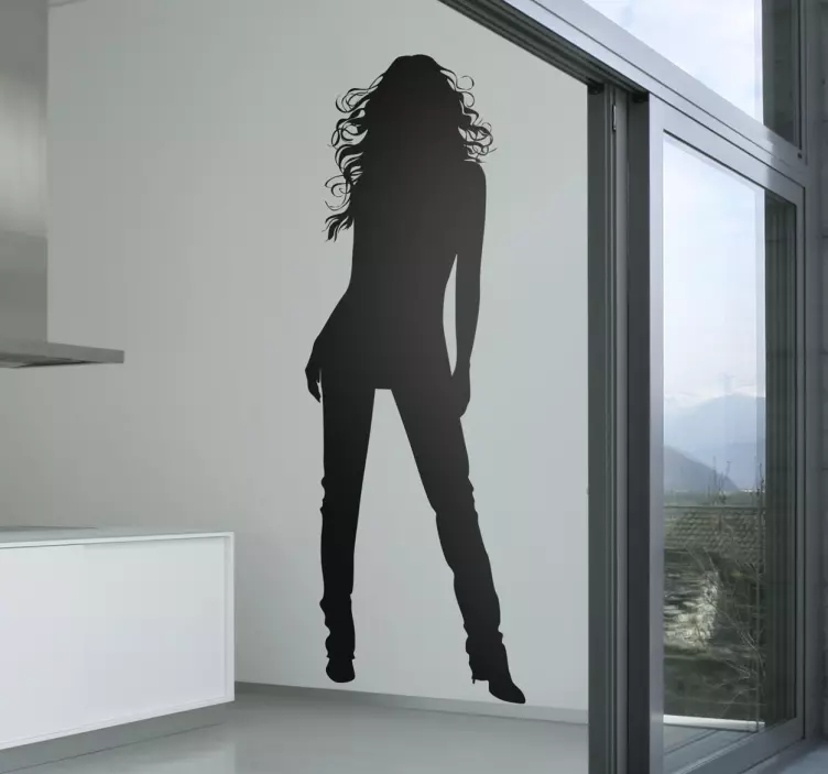 Nálepka silueta ženy - TenStickers