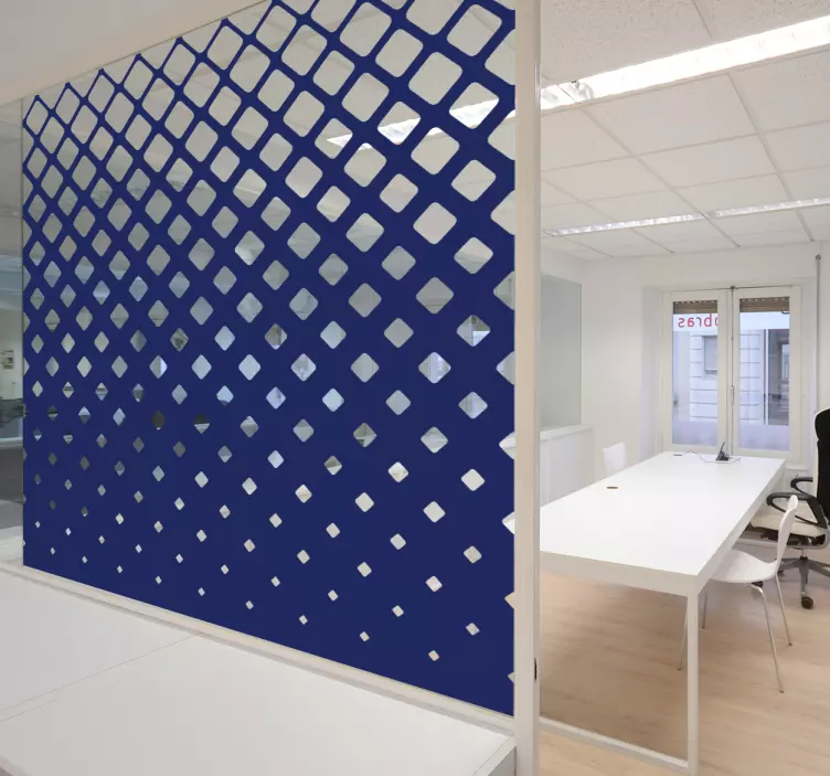 Nálepka siluety tlustých čtverců - TenStickers