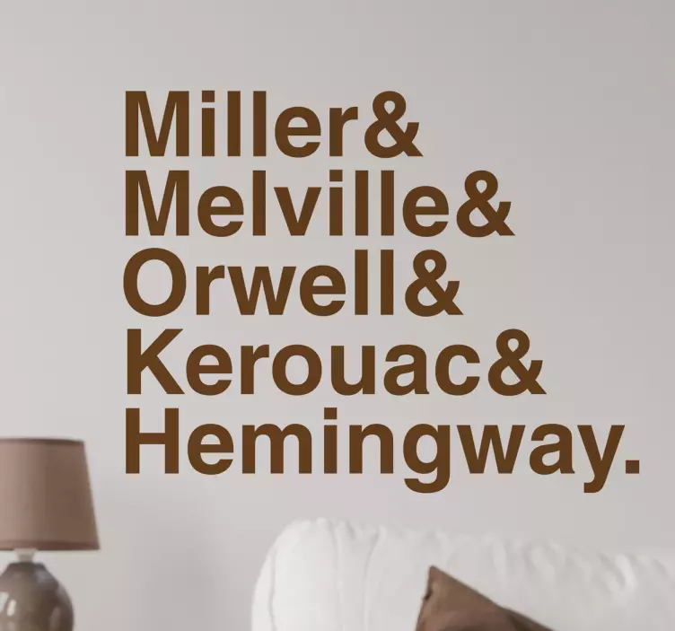 Nálepka slavných spisovatelů - TenStickers