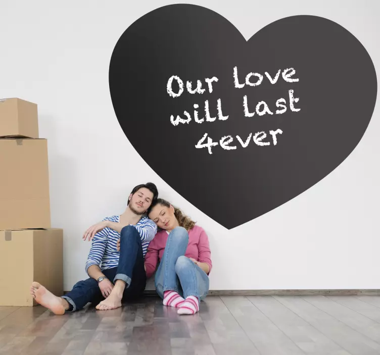 Roztomilý nálepka srdce tabule - TenStickers