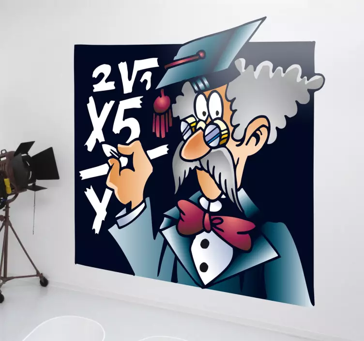 Nálepka staré matematiky učitel - TenStickers