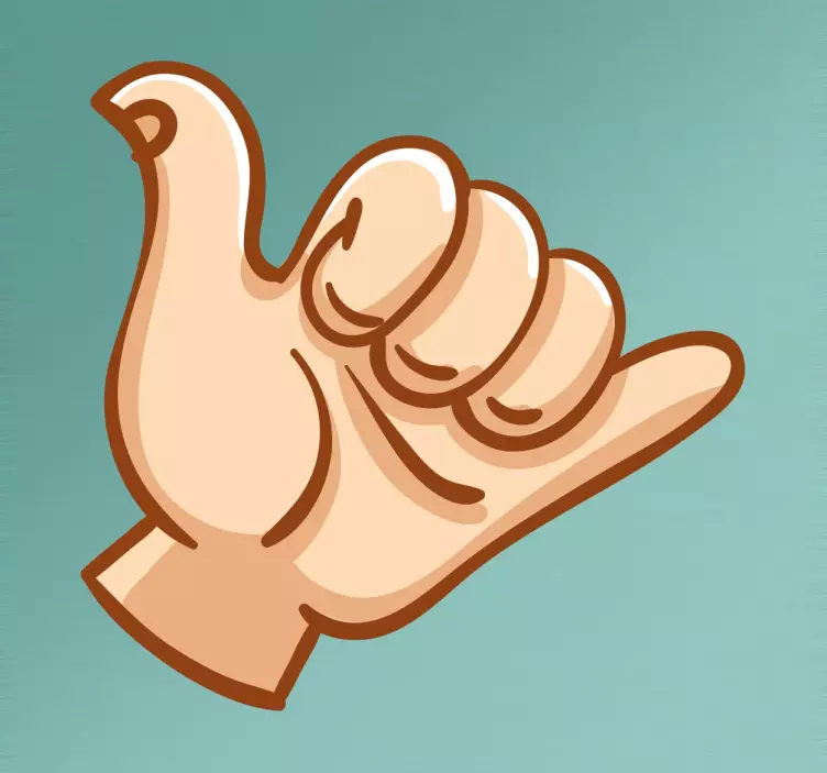 Nálepka surfařské ruky - TenStickers