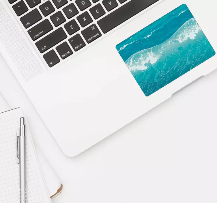Nálepka na laptop s modrým mořem trackpad - TenStickers