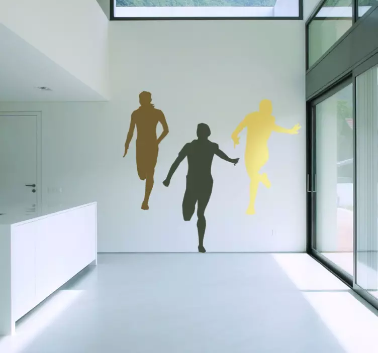 Nálepka tři běžci - TenStickers